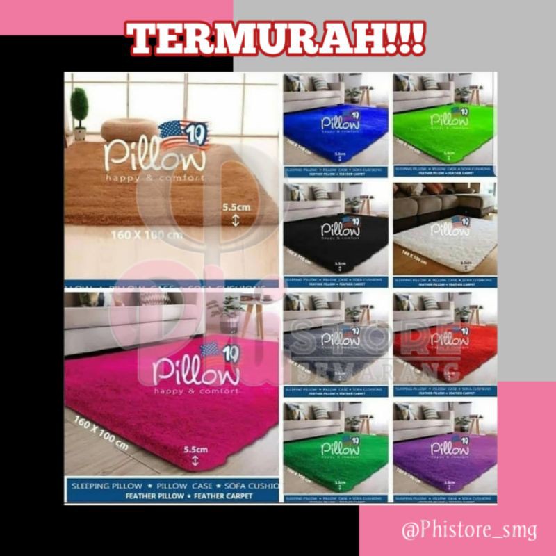KASUR KARPET SURPET BULU PILLOW UKURAN 160 x 100 x 5,5 CM LEMBUT ORIGINAL ASLI TERMURAH