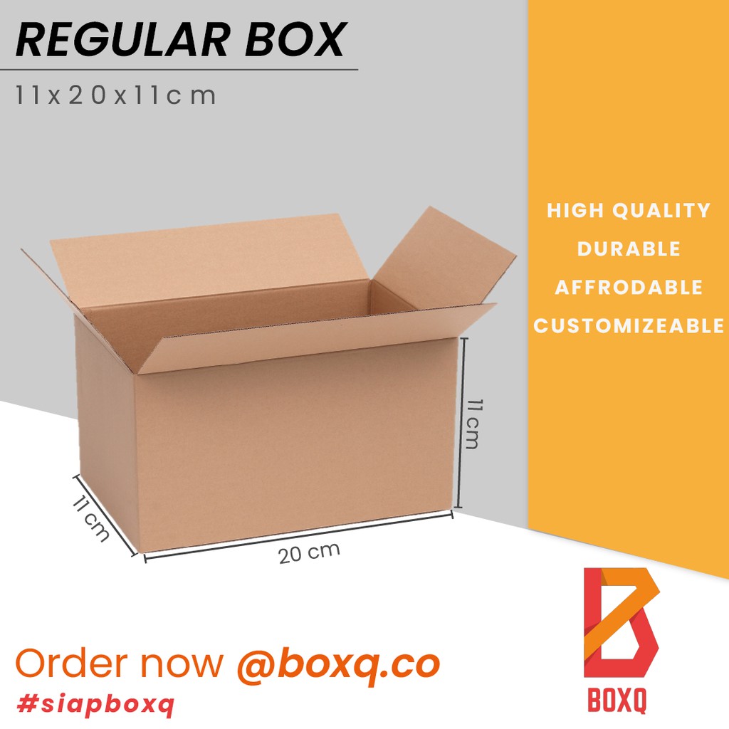 

BOX / KARDUS / DUS COKLAT PACKING POLOS UK. 20x11x11cm