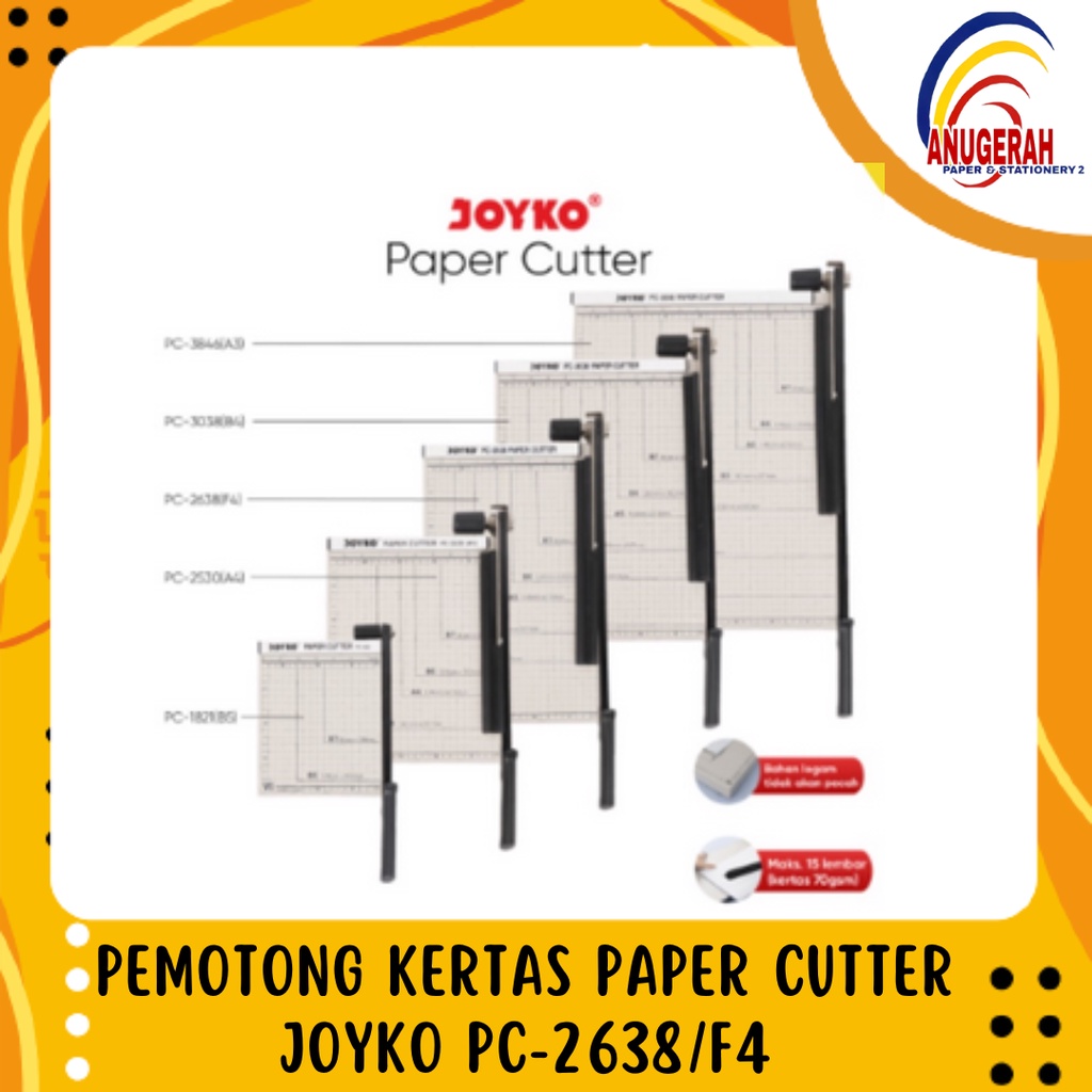 

Pemotong Kertas Paper Cutter Joyko PC-2638/F4 (PCS)