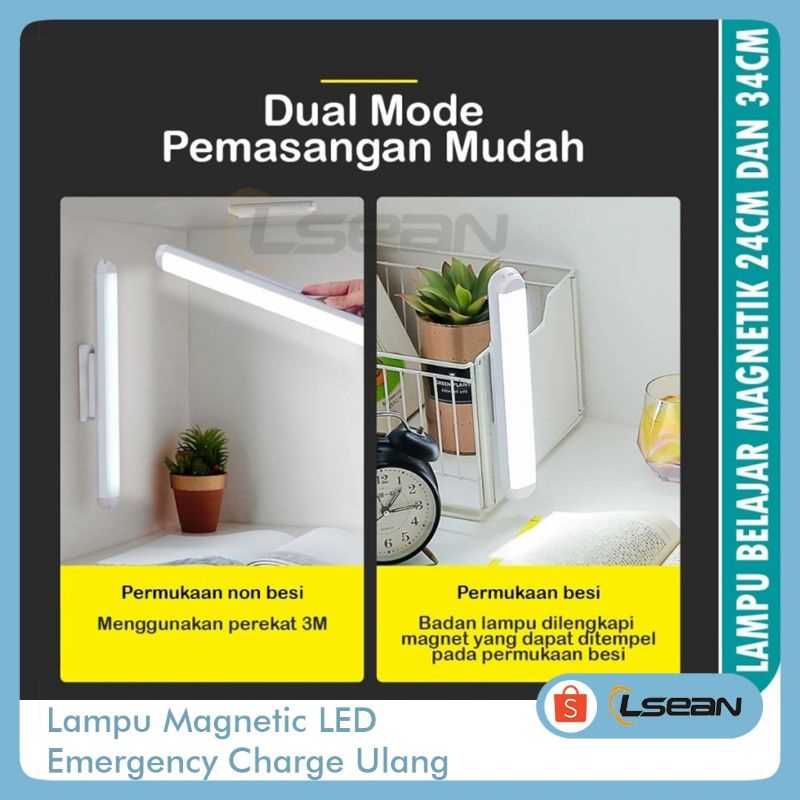 Lampu Magnetic led / Lampu kerja led / lampu emergency charge ulang