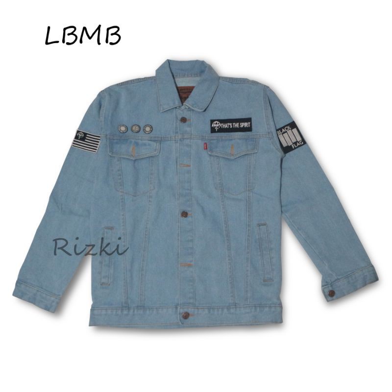 Jaket Jeans Patch Pria Bioblitz BMTH1