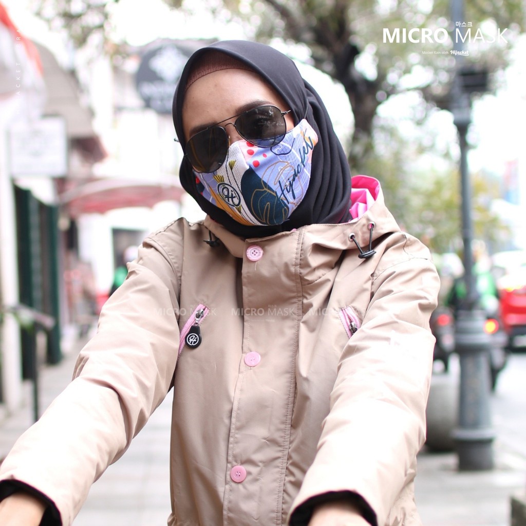 MICRO MASK SPECTRUM® HIJACKET Masker kain Masker Masker hijab kain Masker kain hijab motif mask-1