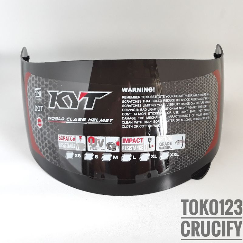 Visor Kaca helm KYT RC Seven Rc7 K2 Rider KYT R10