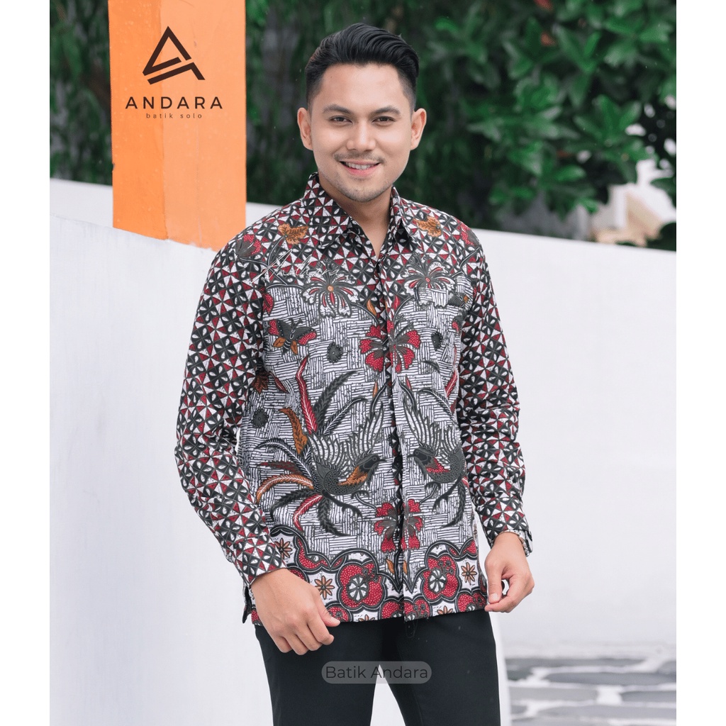 Kemeja Batik Pria Lengan Panjang Premium Jumbo Regular  Fit Modern Best Seller Dhani