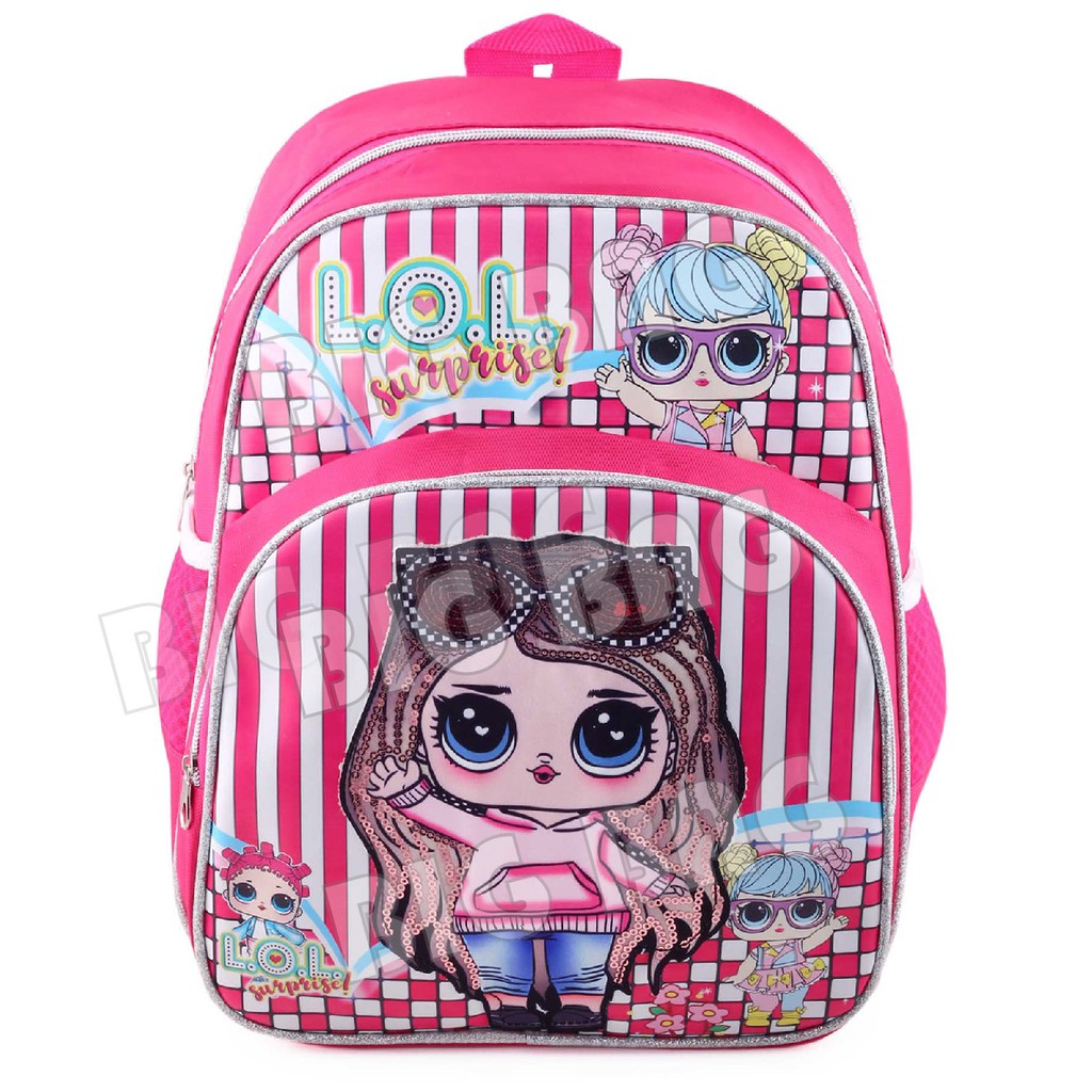 Tas Ransel Anak Perempuan Karakter LOL SURPRISE - LINE ME - RANSEL LED MUSIK + FREE LUNCHBOX