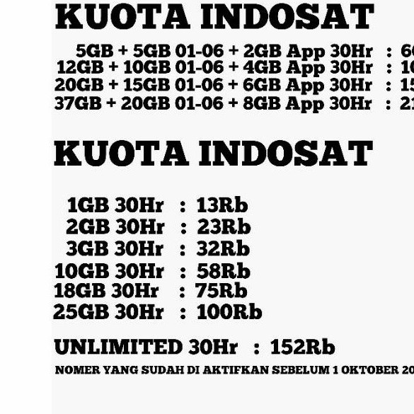 KUOTA INDOSAT INJECT Fredom