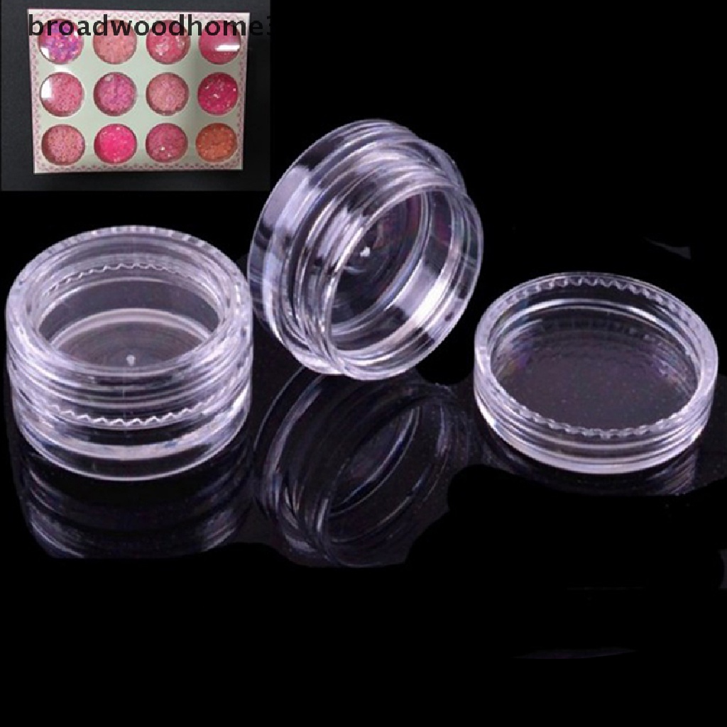 10pcs Pot Jar Kosong Transparan Untuk Eyeshadow / Krim Wajah  (H) Buku Literatur Bahasa Cina