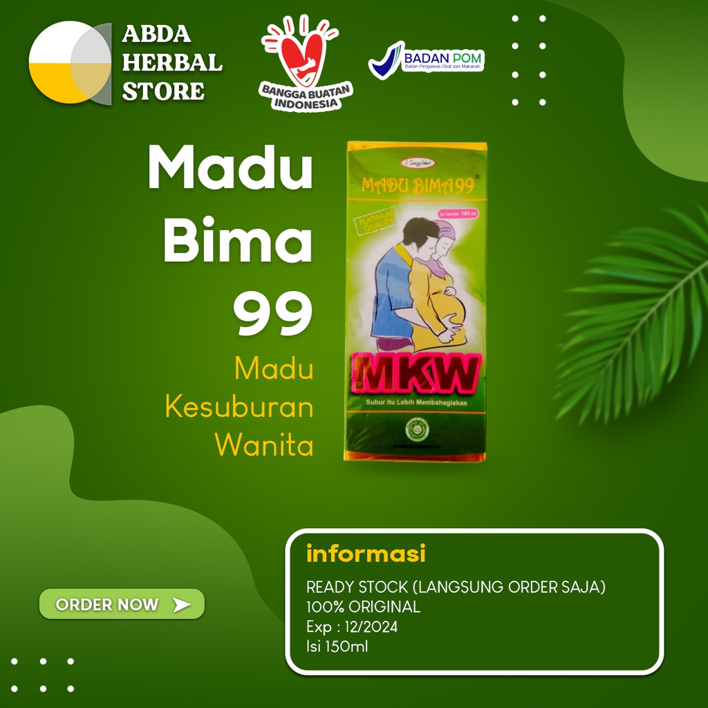 Madu Bima 99 | MKW - Madu Kesuburan Wanita (150ml - Produk Original)