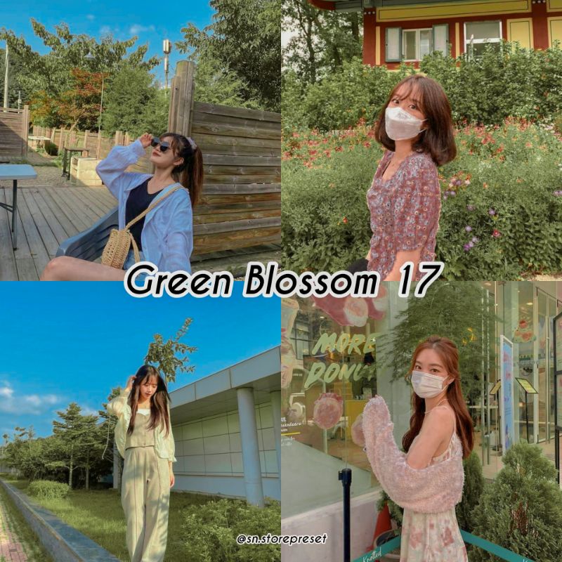 20+ PRESET LIGHTROOM GREEN BLOSSOM SERIES // GREENLIGHT VIBES For IOS &amp; Android