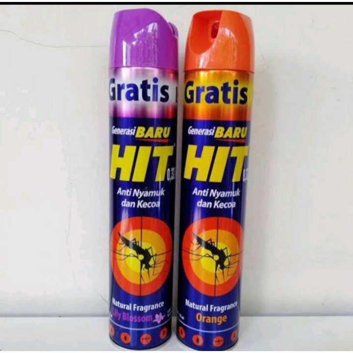 HIT  AEROSOL ANTI NYAMUK SPRAY 600ML + 75ML