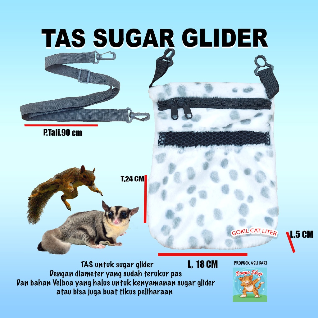 SLEEPING POUCH-TAS SUGAR GLIDER-TOTOL