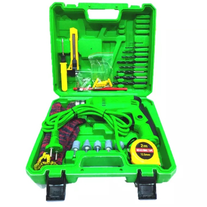 BISA COD  BOR IMPACT DILL 10 mm SET KOPER - bor set koper 10 mm murah ORIGINAL PRODUCT