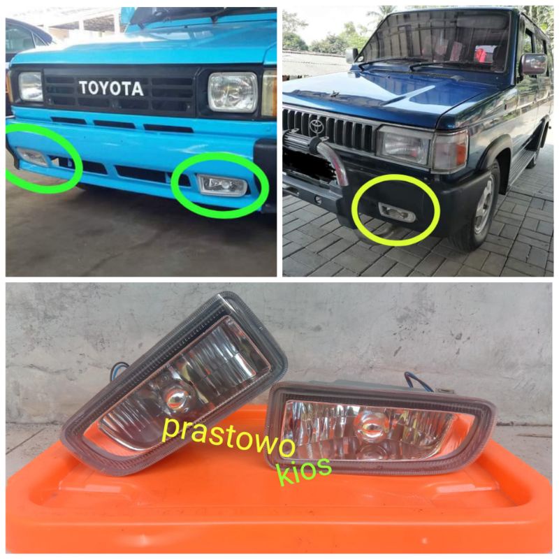 foglamp lampu kabut bemper kijang super G grand extra set