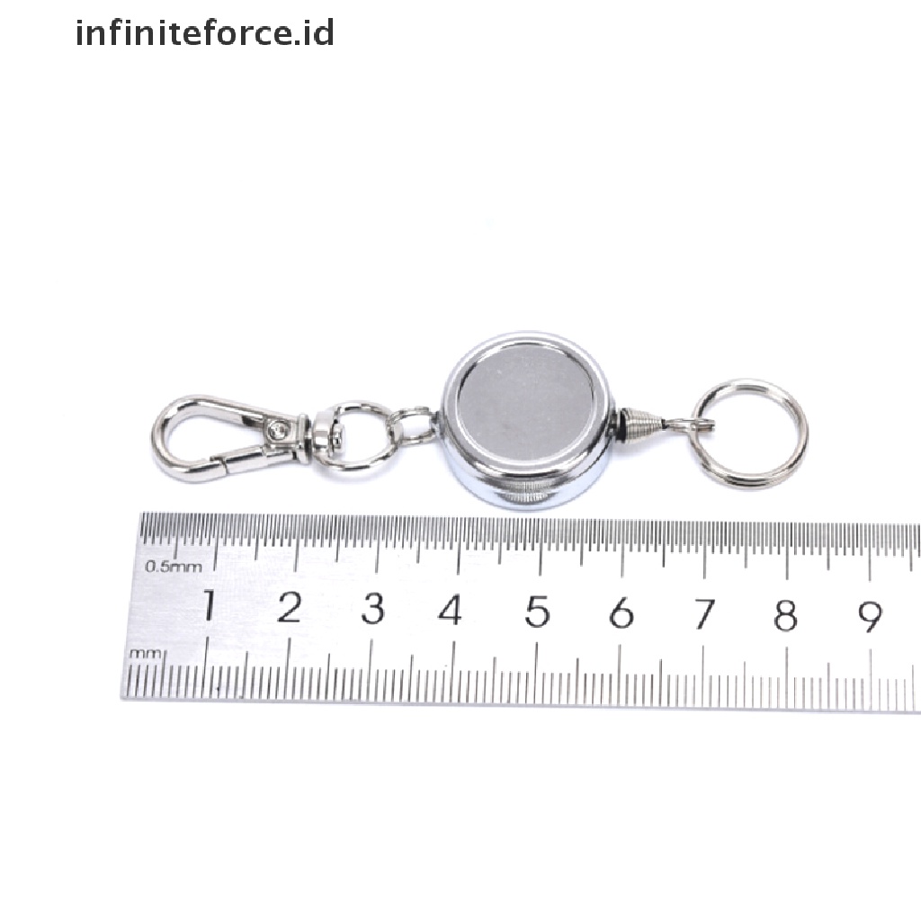 (Infiniteforce.Id) Gantungan Kunci Carabiner Retractable