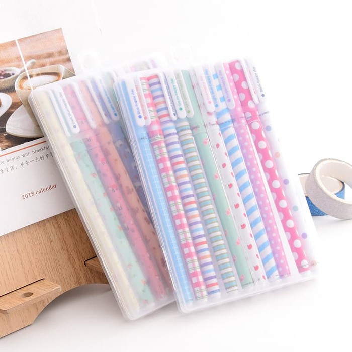 

Pulpen Gel / Pen Gel Motif Unik Set 10 Pcs