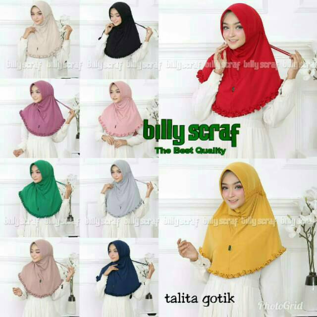 Hijab Instan Talita Gotik Billy Scraf