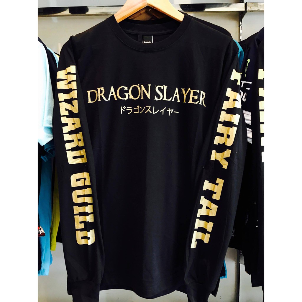 Longsleeve Anime Natsu Dragon Slayer Gold Fairytail