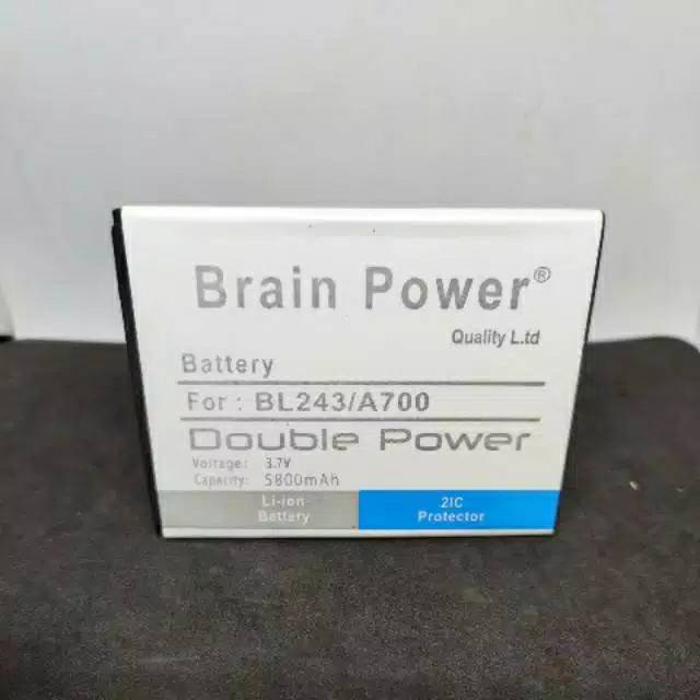 Baterai Lenovo A7000 BL243 Double power A7000