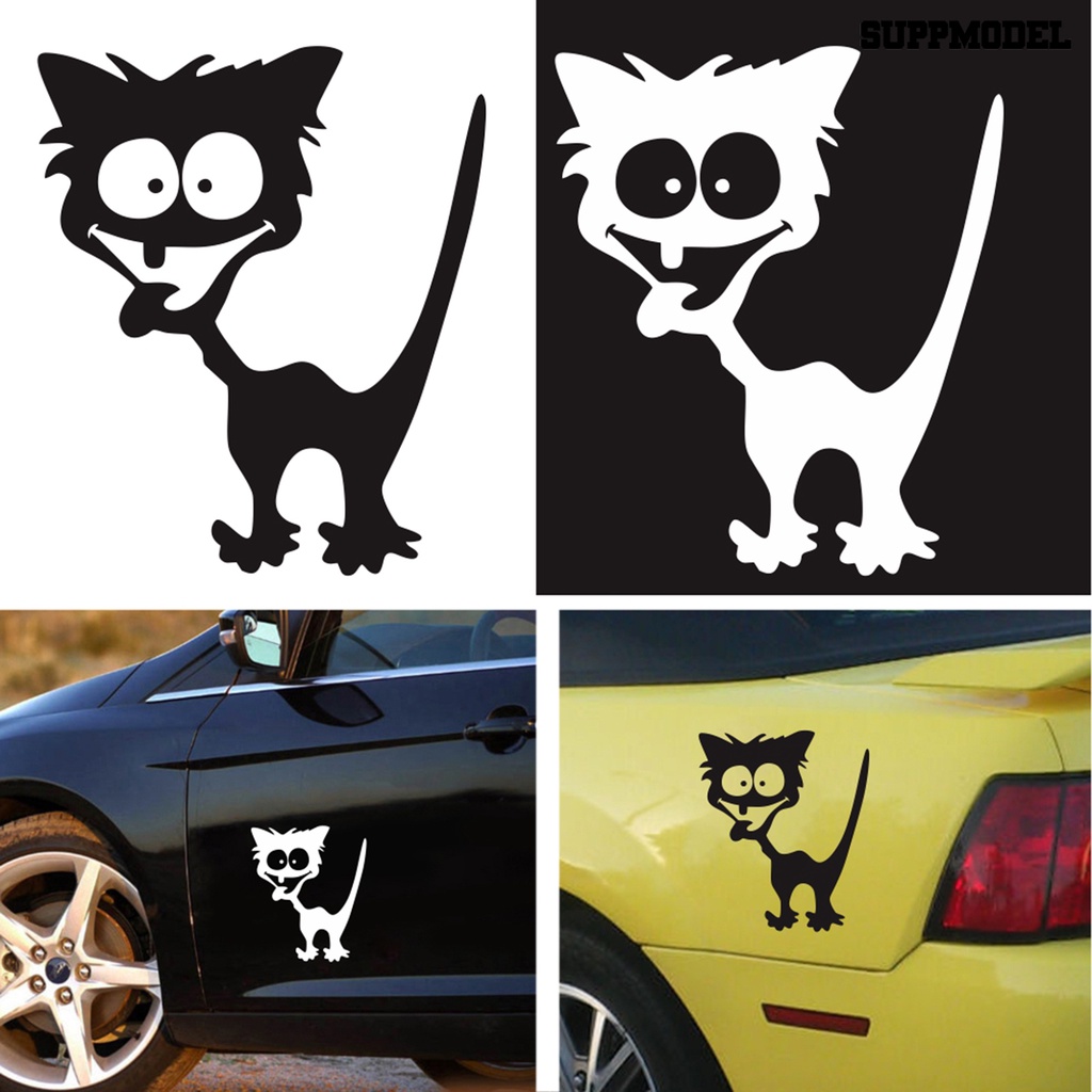 Stiker Motif Kucing Lucu Anti Air Untuk Dekorasi Mobil