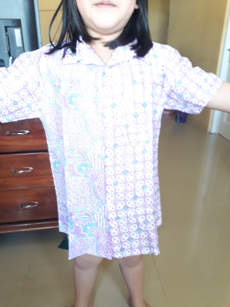 Kemeja Batik Anak Cewek Cowok Batik Pastel Soft Kombinasi Motif Biru Lilac Pink Toska Orange Salem