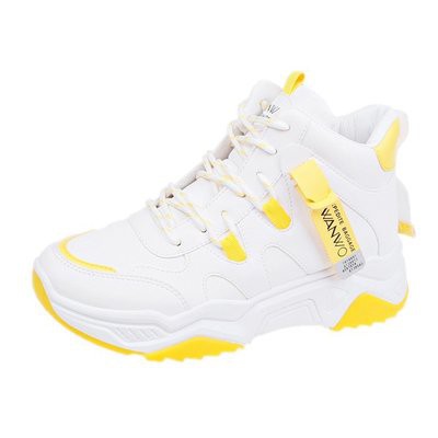 [ ORIGINAL IMPORT ] Sneakers Wanita Import Sepatu Wanita Import Premium Quality  Q52-PUTIH KUNING