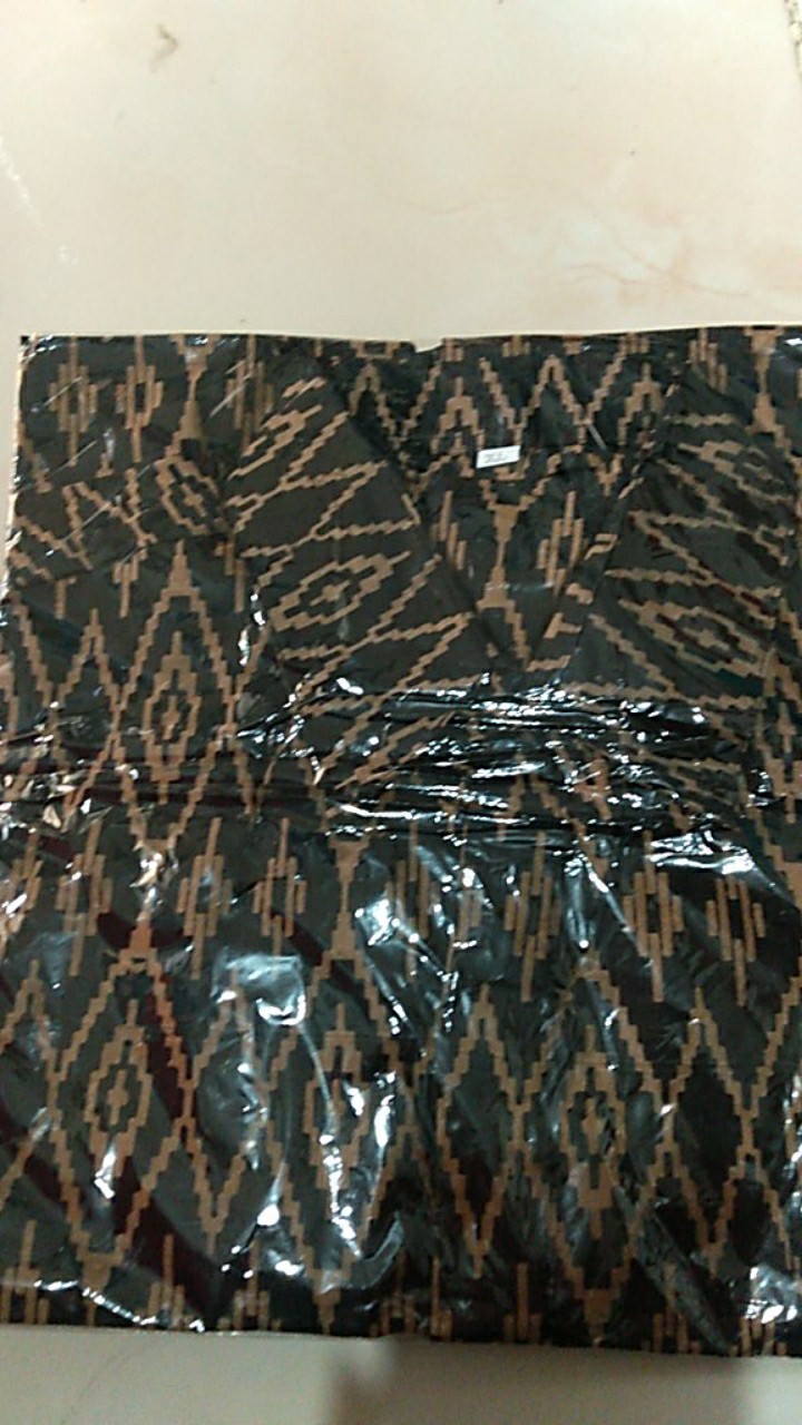 Bswart Batik Hrb026 Kenongo Hem Pendek Padi Pekalongan M L Xl Batik Pria Murah Modern Grosir