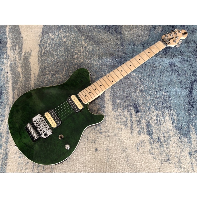 Gitar Listrik/Elektrik model musicman Axis Green color