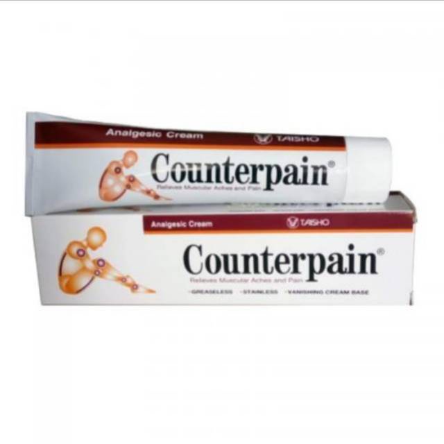 COUNTERPAIN 15 Gr Krim Nyeri Otot Sendi Keseleo Terkilir Cream Salep Analgesic Pegal Linu Encok