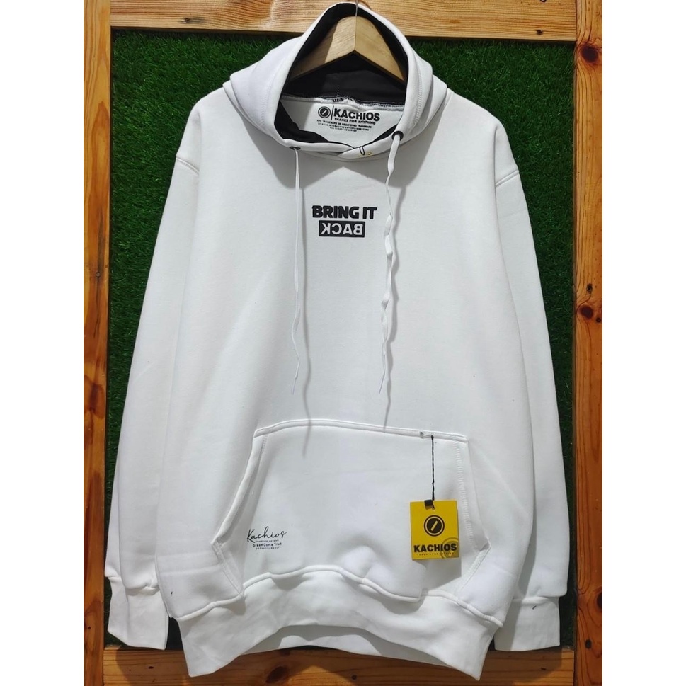 Hoodie Terbaru Oversize Original 100% Distro Bandung Switer Hodi Terlaris Bahan Katun Jaket Pria Warna Putih Keren Sweater Hodie Cowo