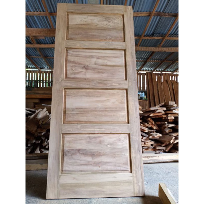 PINTU JATI PLUS KUSEN MINIMALIS