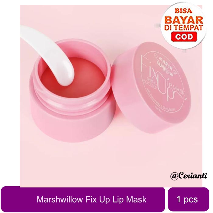 [MERAWAT BIBIR] [MASKER BIBIR] [MELEMBABKAN] [8GR] [BPOM] MarshWillow Fix Up Lip Mask 8gr by Natasha Wilona BPOM | lipmask_Cerianti