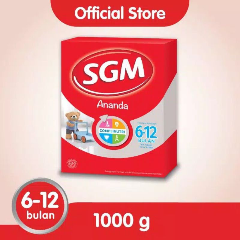 SGM Ananda 1 susu formula bayi 6-12 bulan 1000gr