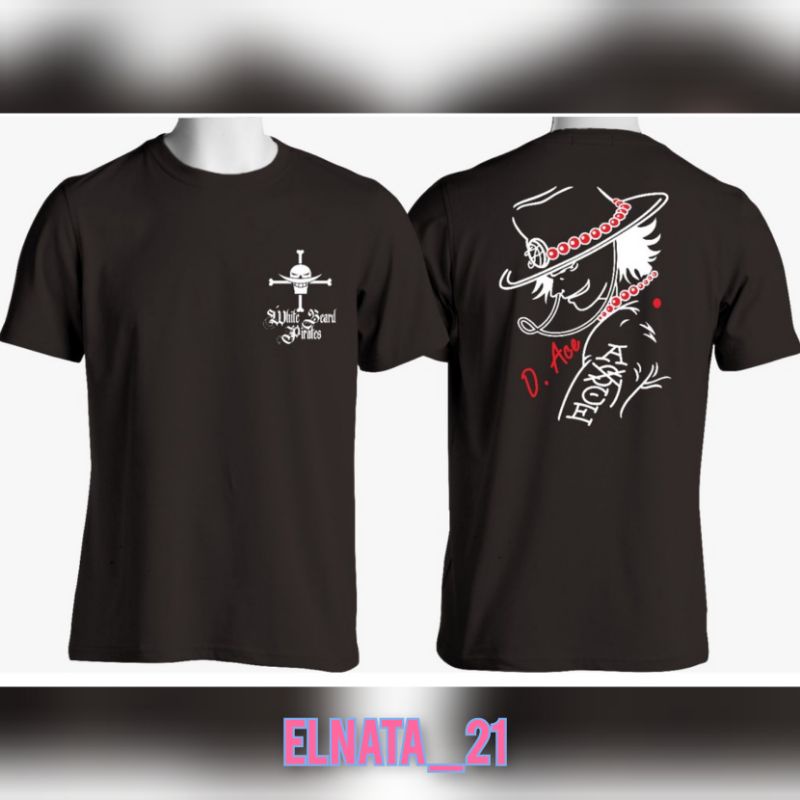 Kaos Murah Motif D.Ace one piece | kaos pria motif d-ace ONE PIECE | D. ACE ONE PIECE\ Best Seller