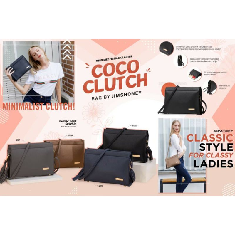 COCO CLUTCH TAS SELEMPANG JIMS HONEY ORIGINAL