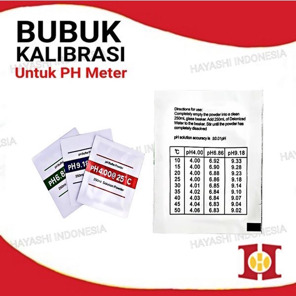 Bubuk Kalibrasi PH Meter Serbuk Kalibrasi Asam Basa Buffer Powder-5pcs