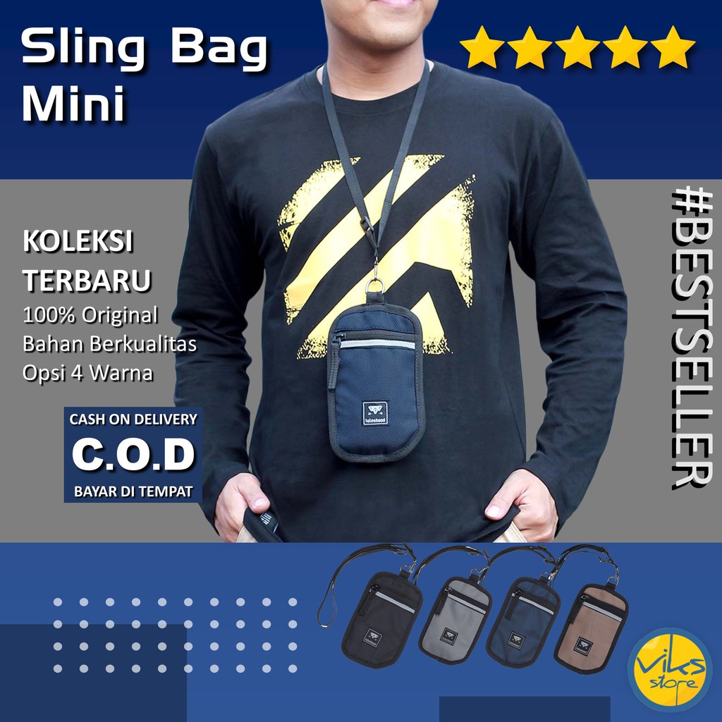 Tas Sling Bag Gantung Mini Hp Kartu Multi Fungsi Serbaguna Tas Uang | Tas Kecil |Tas Wallet | Dompet