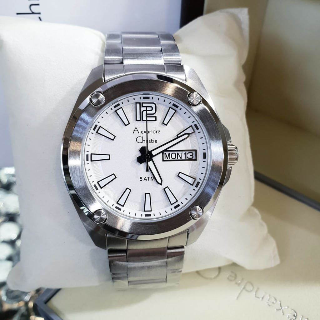 AC  alexandre Christie  8609 pria original  stainless steel silver