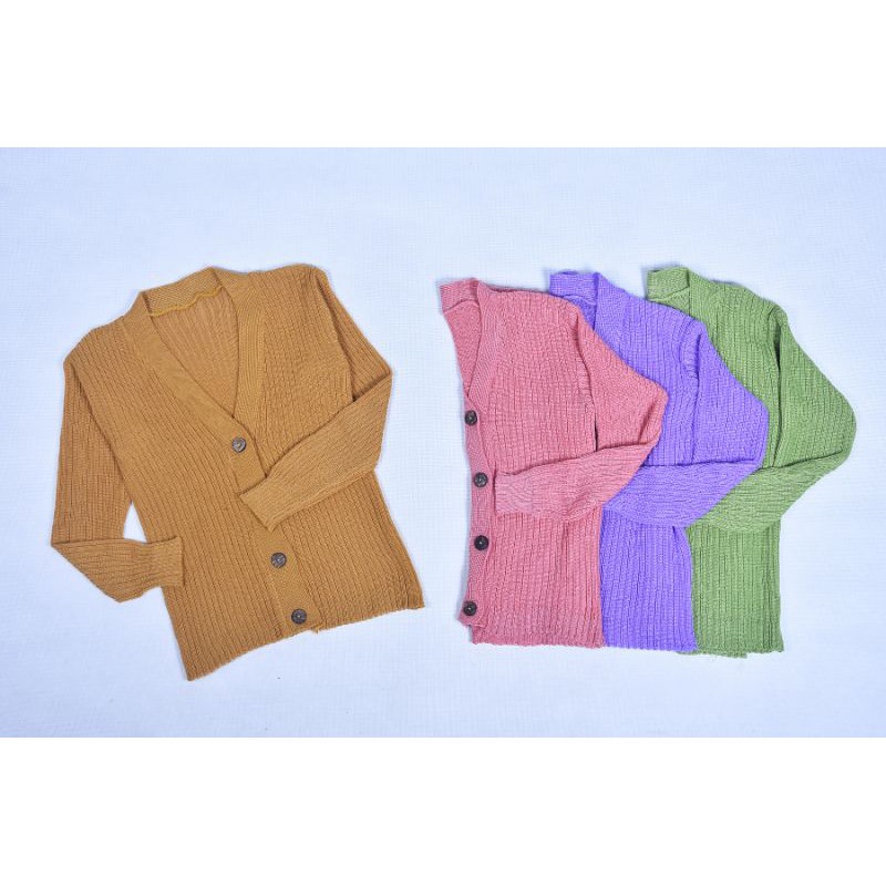 Cardigan Anak Perempaun 5-7 Tahun All size Kancing Batok Cardigan Rajut Anak COD BISA BAYAR DITEMPAT