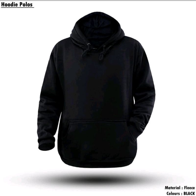 JAKET SWEATER POLOS - HOODIE POLOS UNISEX BAHAN FLEECE