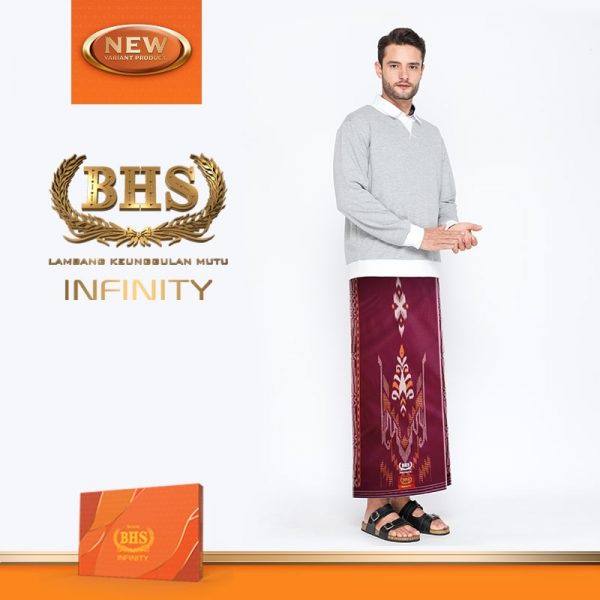 Sarung BHS Infinity Gold Motif PKB Ungu