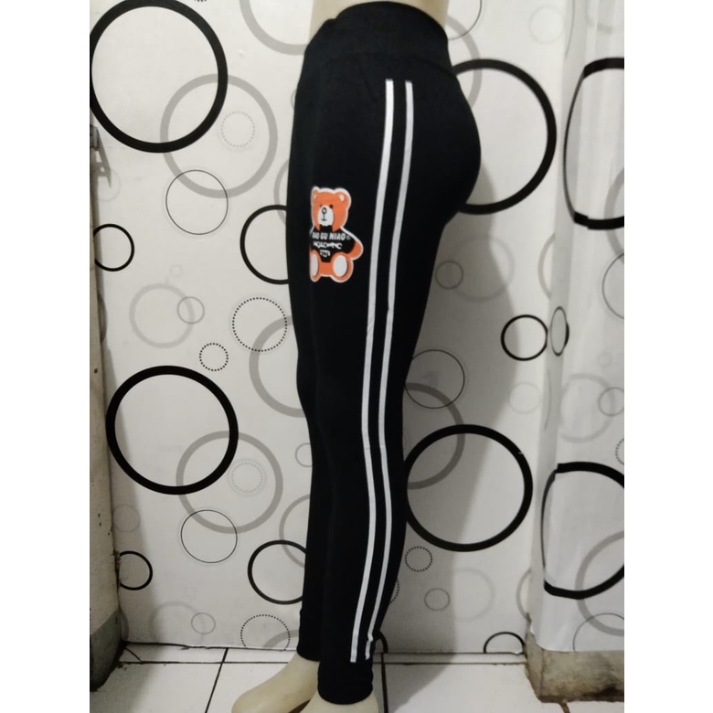 LEGGING IMPORT WANITA  LIST BRAND COKLAT maks bb 80an