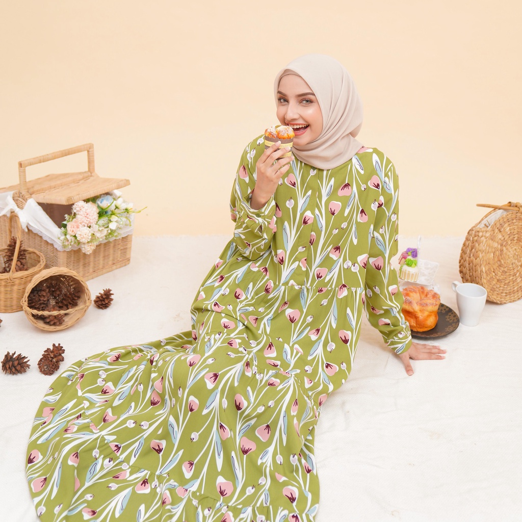 Maitara homey dress gamis busui jumbo rayon viscose homedress rayon premium jumbo