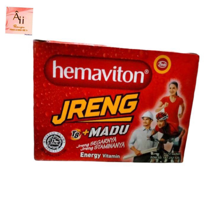 

1pak Hemaviton jreng isi 10sachet minuman penambah energi