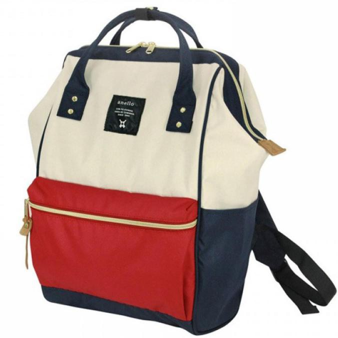 Tas Ransel Wanita Import Branded Anello Oxford Original/Korea/Batam - Merah, S