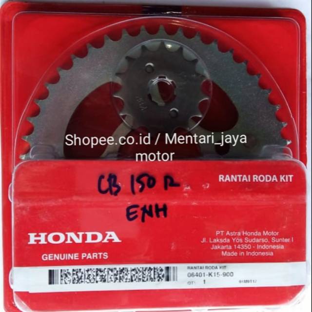 GEAR SET HONDA CB 150 R ORIGINAL HONDA AHM