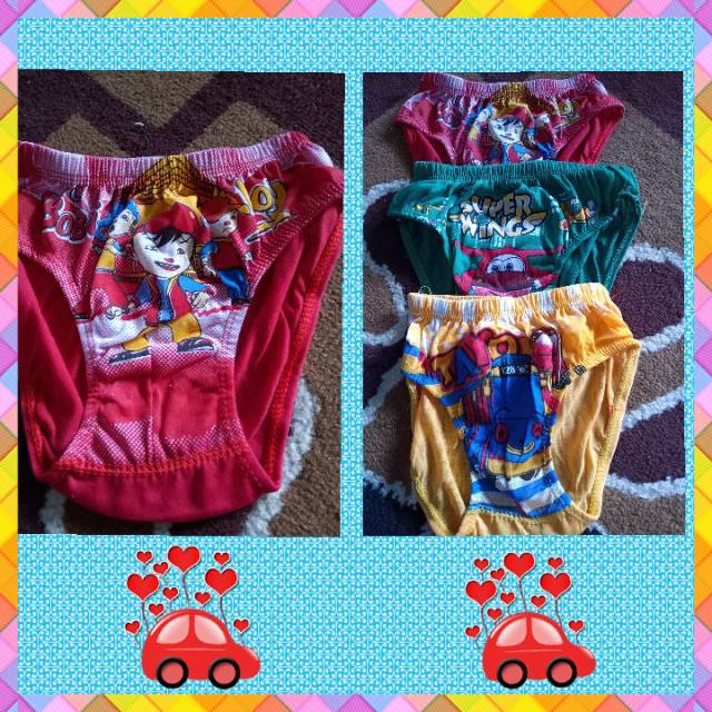 Celana dalam anak laki laki  karakter/sempak anak cowok lucu