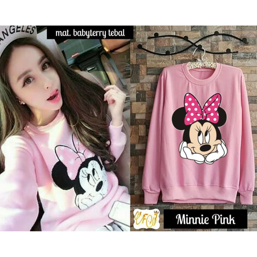 Sweater Lengan Panjang Murah / Sweater MNNIE MOUSE