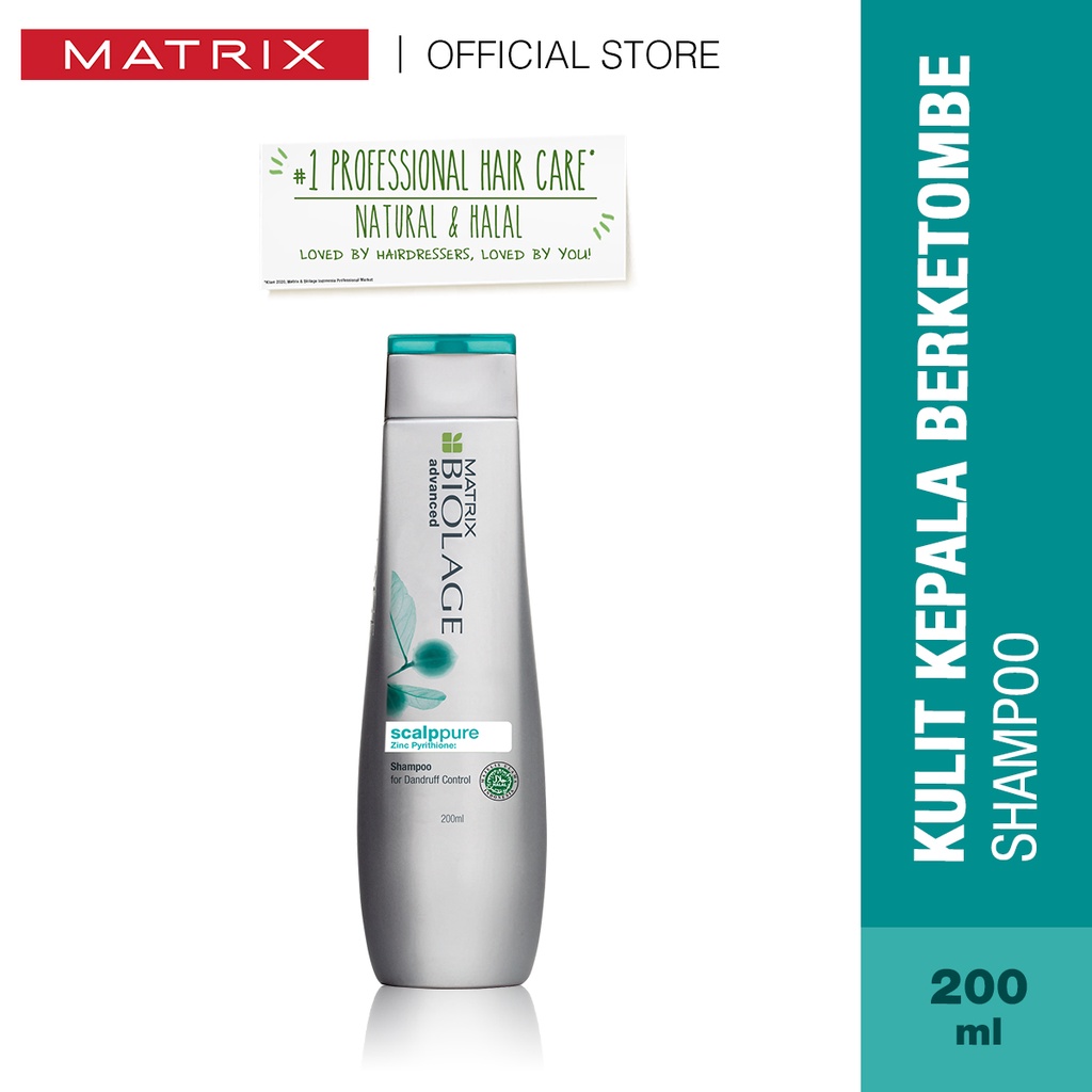 MATRIX Biolage Scalppure Anti Dandruff Shampoo - Shampo Perawatan Kulit Kepala Berminyak Anti Ketombe 200 ml