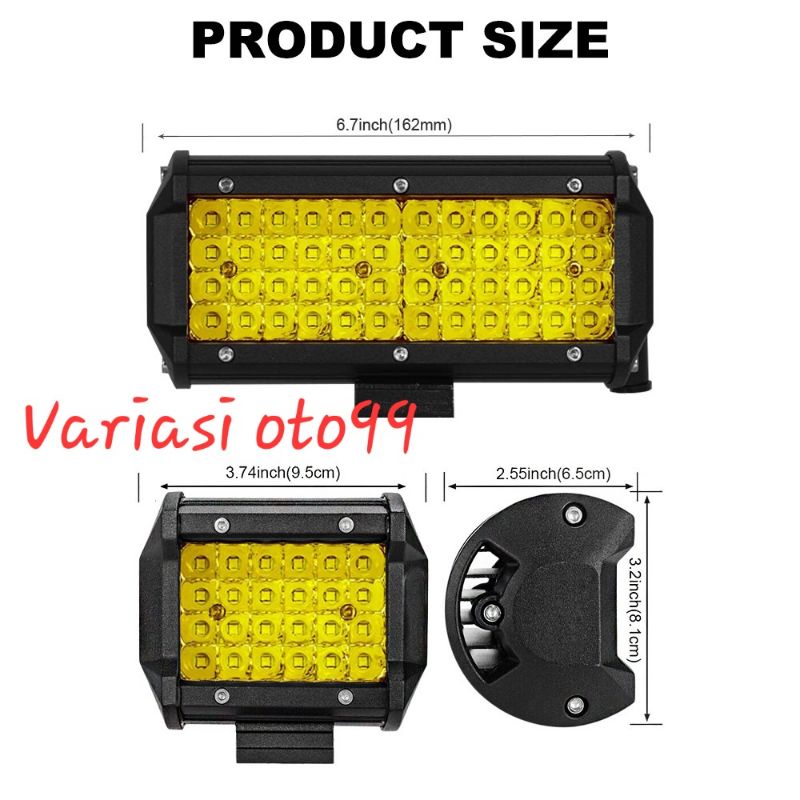 LAMPU TEMBAK SOROT LED CREE CWL 144WATT LAMPU MOBIL MOTOR 12V DAN 24V