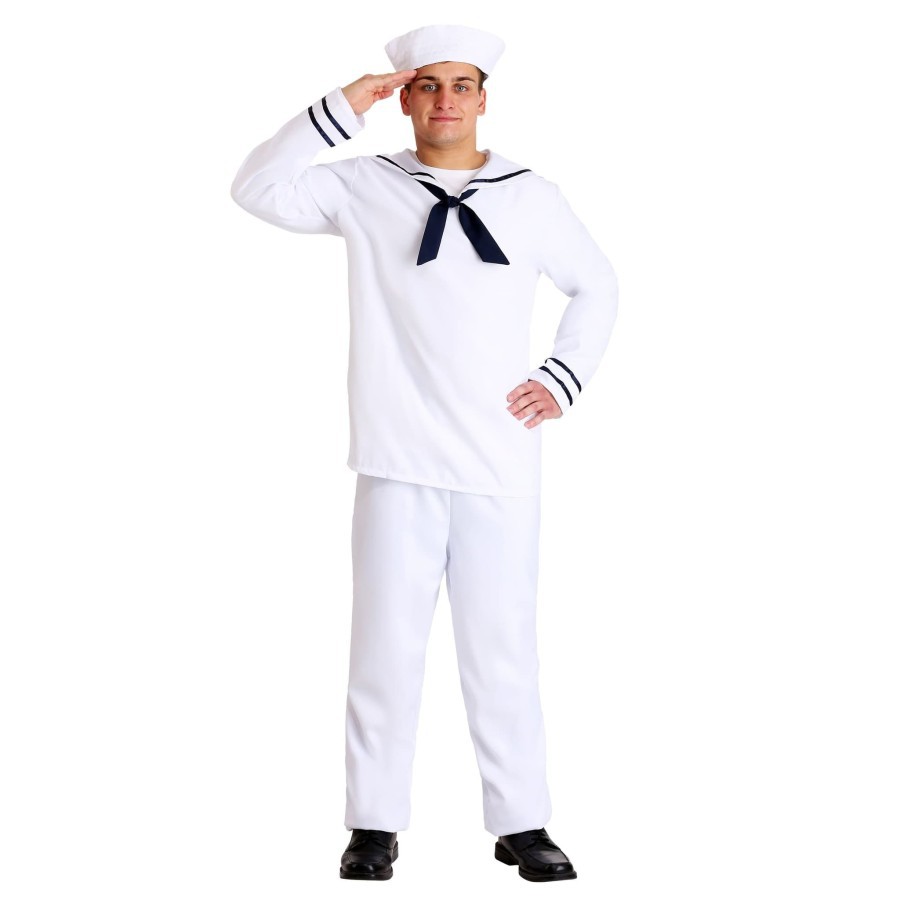 Kostum pelaut popeye sailor captain dengan topi